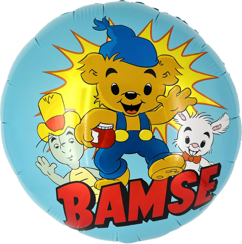 Folieballong Bamse Blå