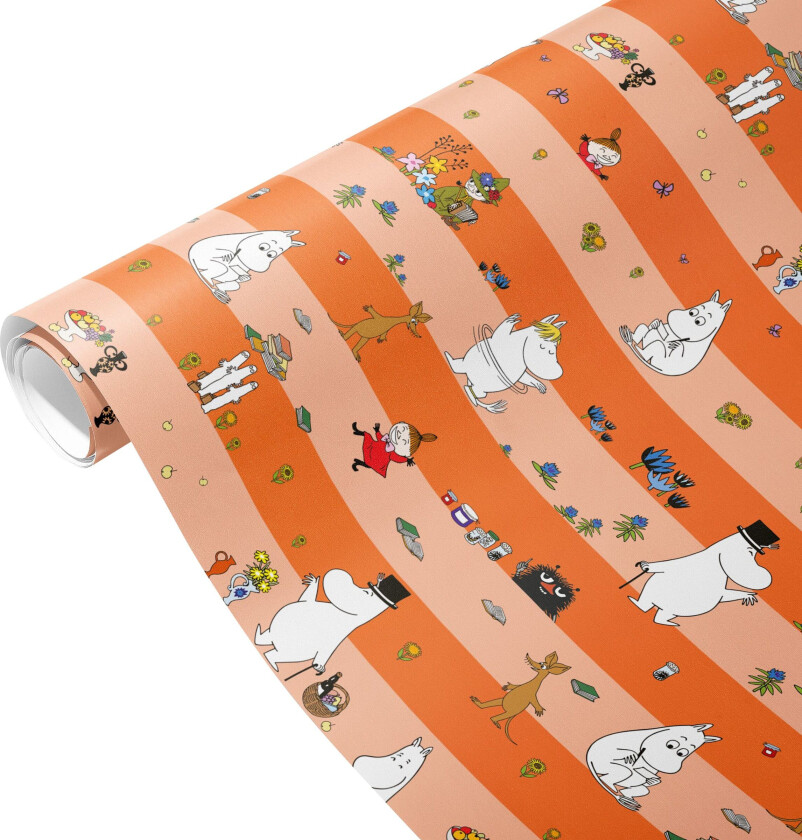 Gavepapir Mummi - Oransje