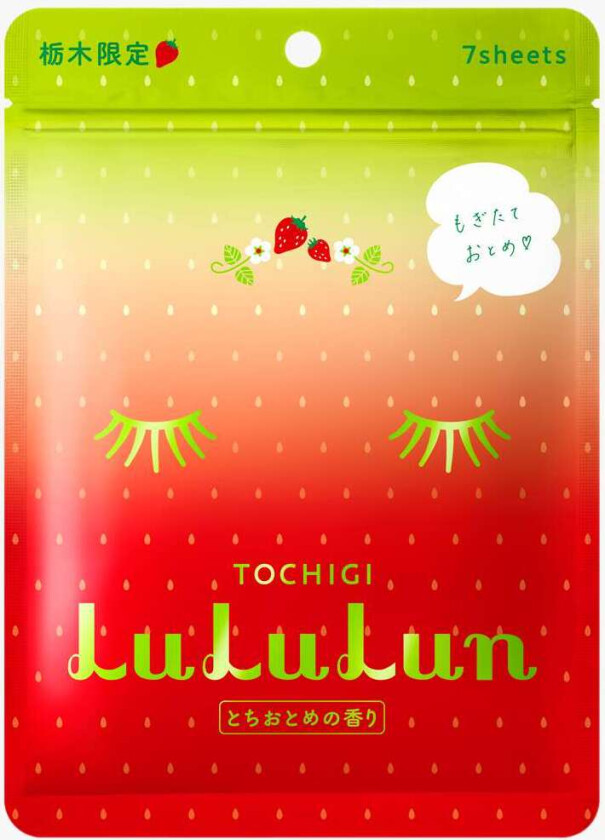 LuLuLun Premium Sheet Mask Tochigi Strawberry 7 stk