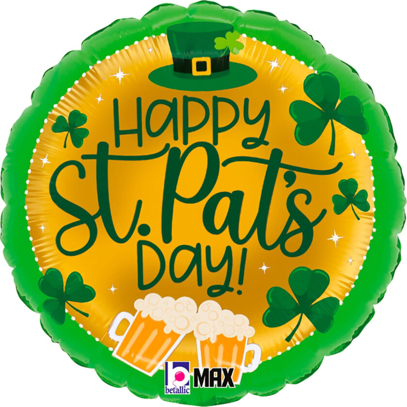 Folieballong Happy St. Pat's Day