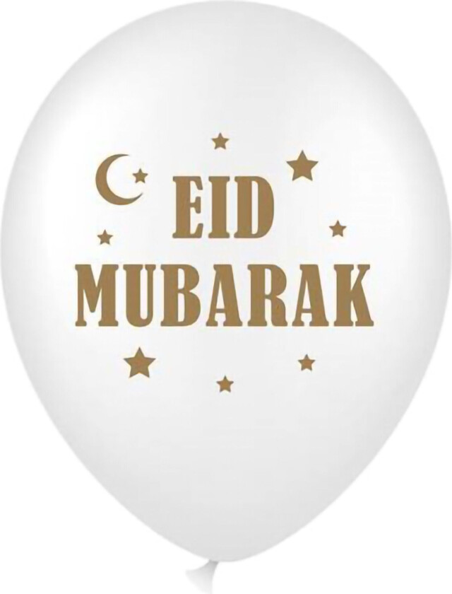 Ballonger Eid Mubarak - 6-pakning