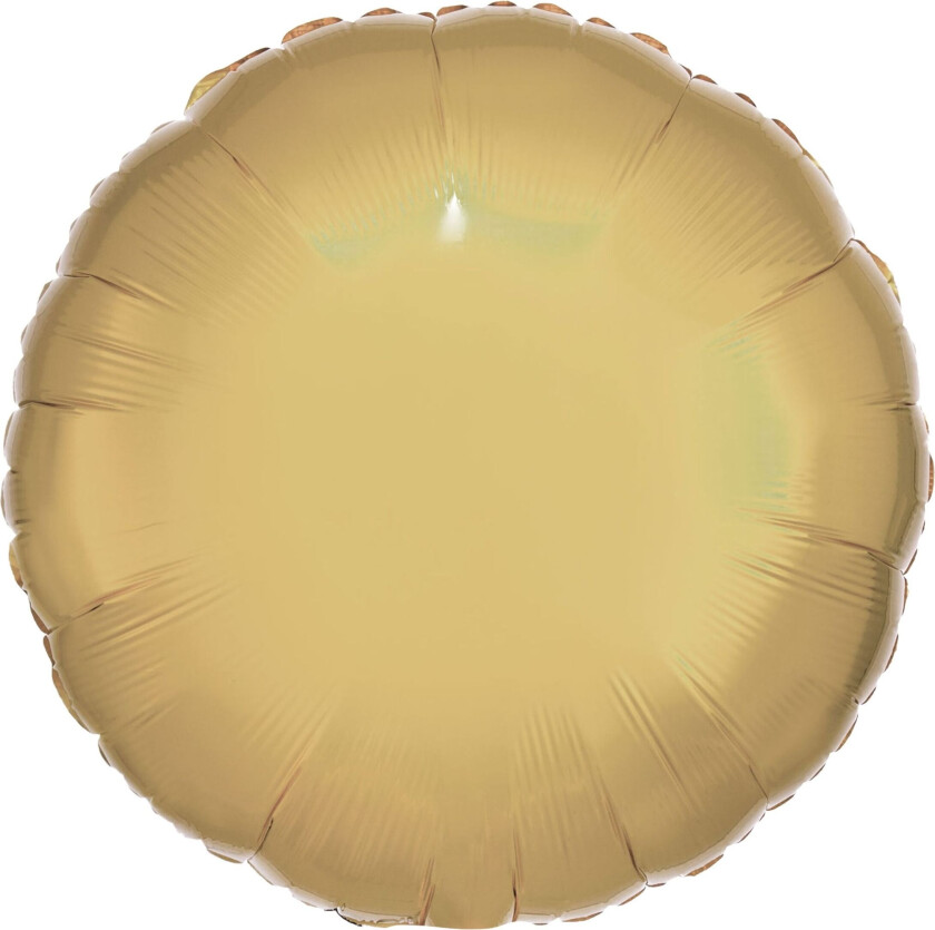 Folieballong Hvitt Gull Metallic