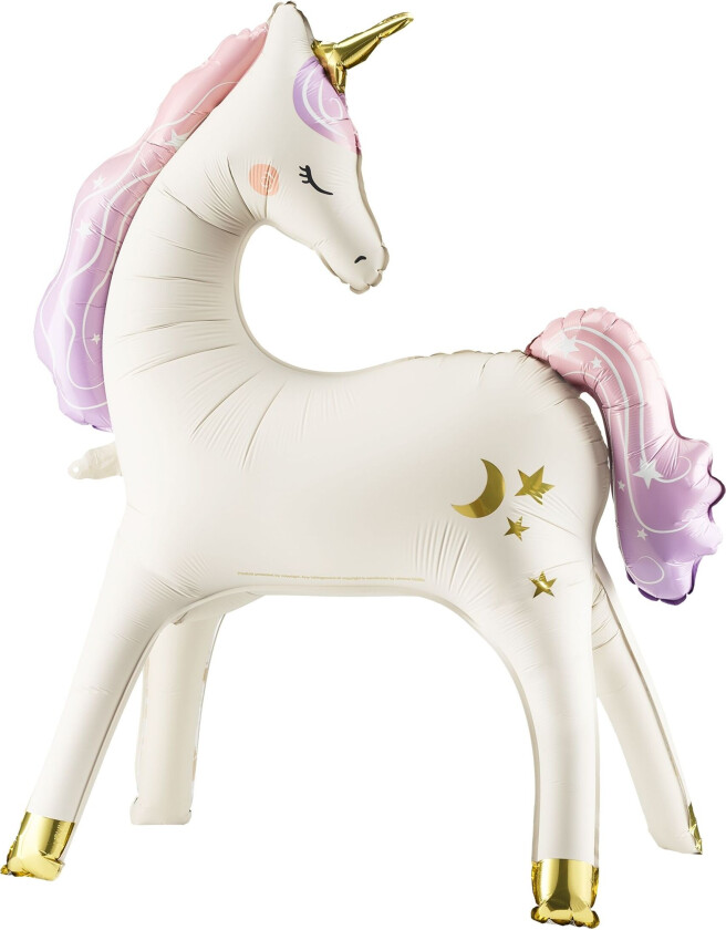 Stående Folieballong Enhjørning