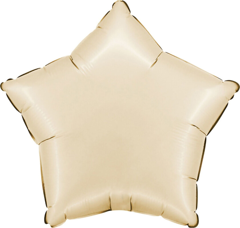 Folieballong Stjerne Satin Cream