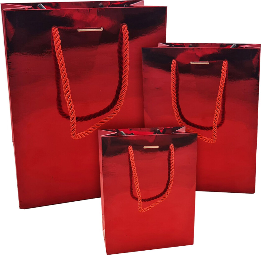 Gavepose Rød Metallic - Mellom