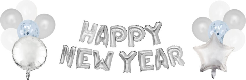 Ballonggirlander Happy New Year