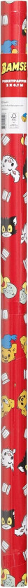 Gavepapir Bamse Rød
