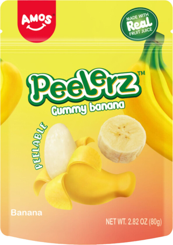 Peelerz Peelable Gummy Banan - 80 gram