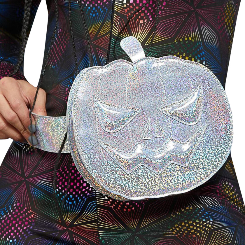 Midjeveske Halloween-gresskar Holografisk - One size