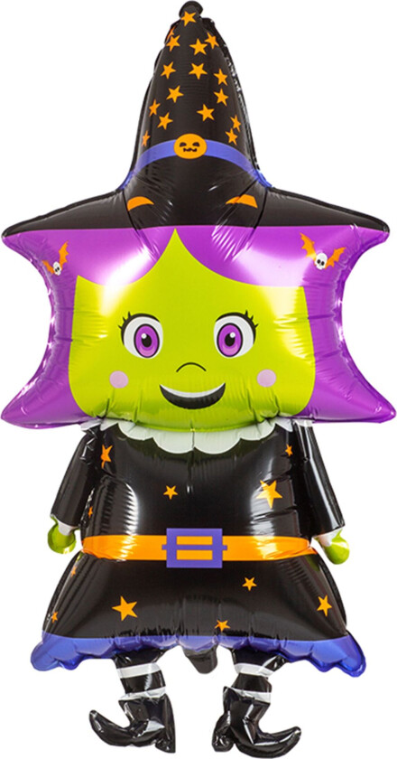 Folieballong Halloween Heks Shape