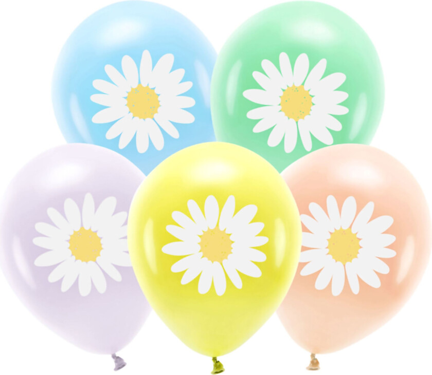 Ballonger Blomster Flerfarget - 5-pakning