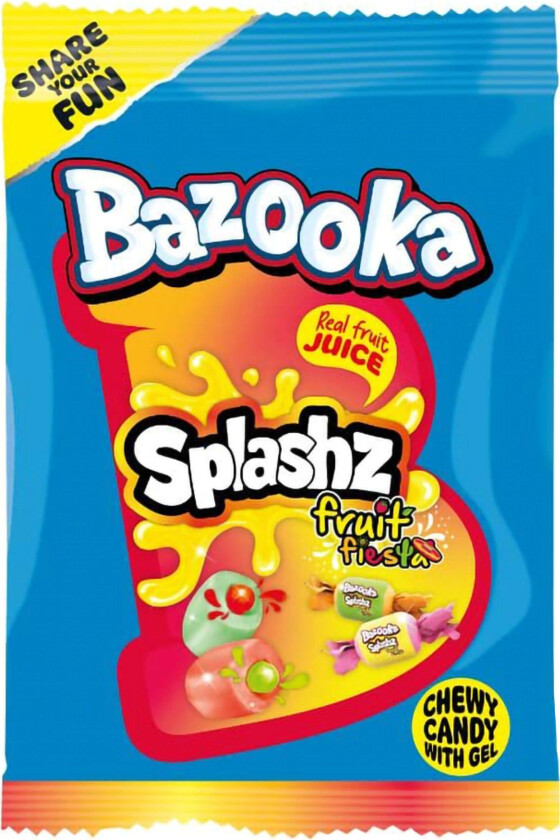 Bazooka Splashz Fruity - 120 g
