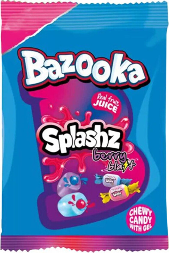 Bazooka Splashz Berry Blast - 120 g