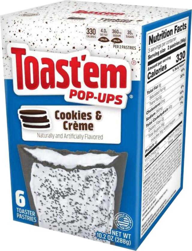 Bilde av Toast'em Frosted Cookies & Cream - 288 gram
