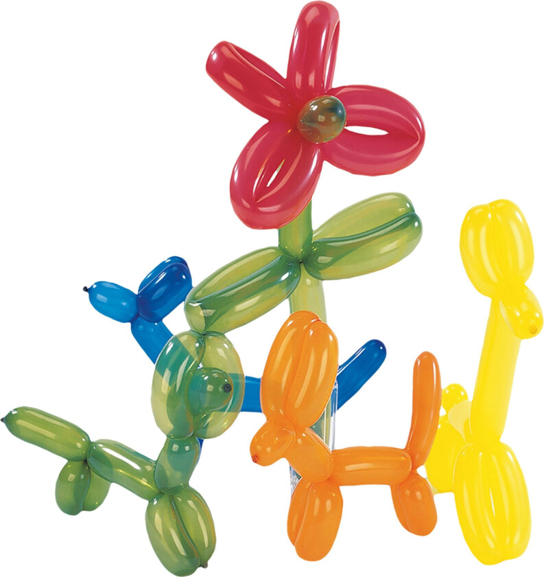 Modellballonger med Pumpe - 10-pakning