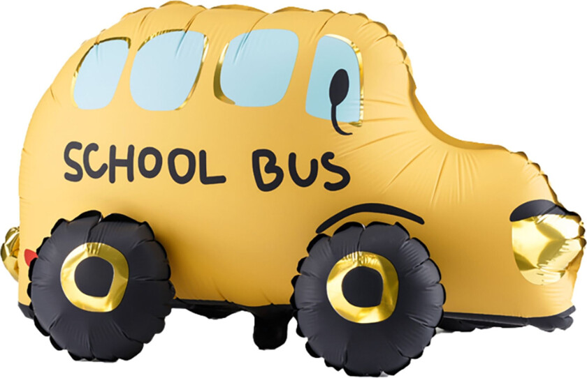 Folieballong Skolebuss