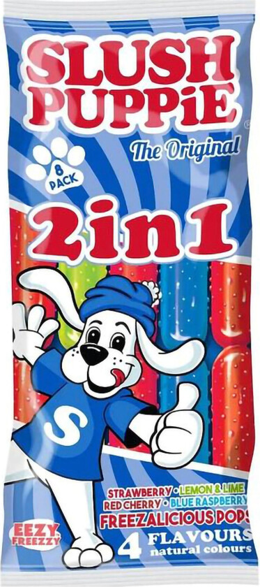 SLUSH PUPPiE 2in1 Freeze Pop - 8-pakning