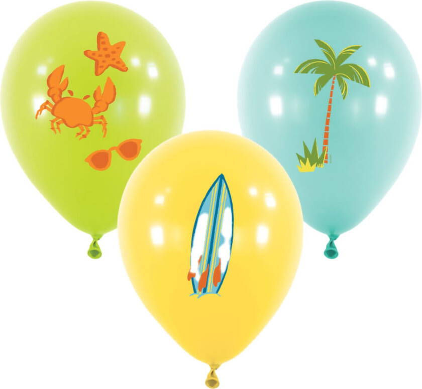 Ballonger Surf Party - 6-pakning