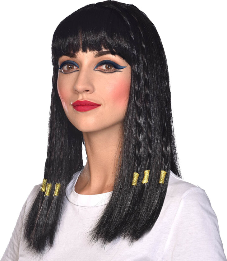 Egyptisk Svart Parykk - One-size