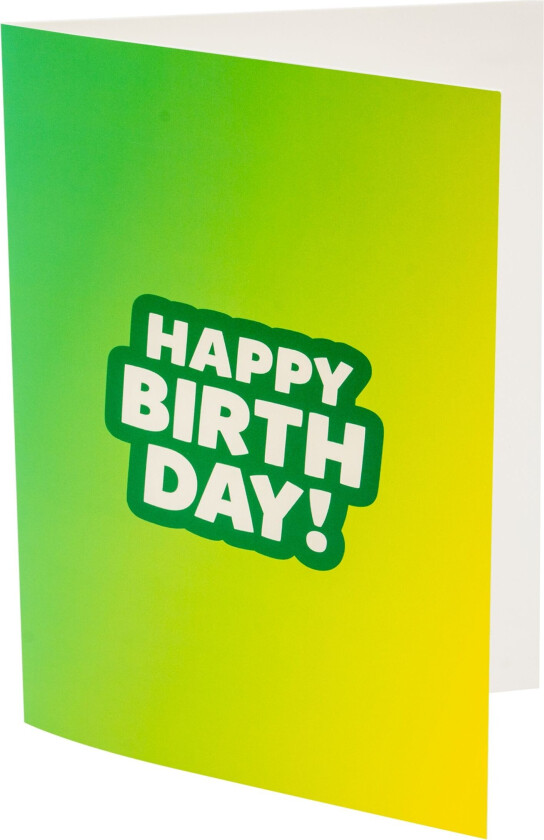 Innspillingsbart Gratulasjonskort - Happy Birthday