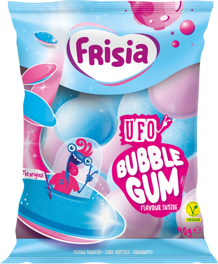Frisia UFO Bubblegum Godteripose - 40 g