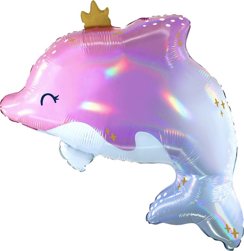 Folieballong Glødende Delfin