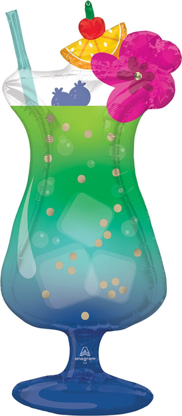 Folieballong Tropisk Hawaii Drink Shape