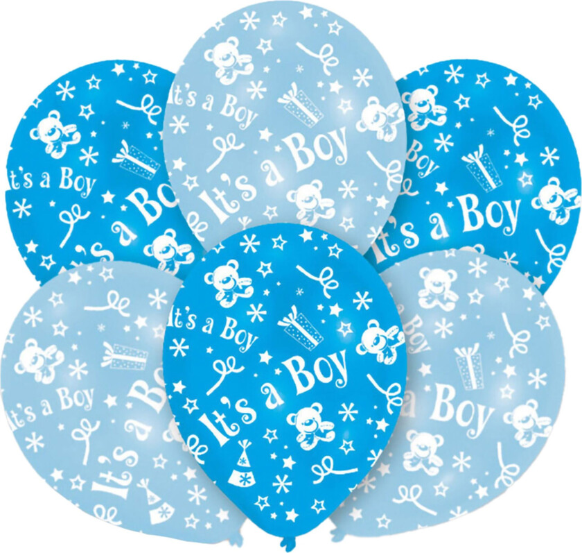 Ballonger It's a Boy - 6-pakning