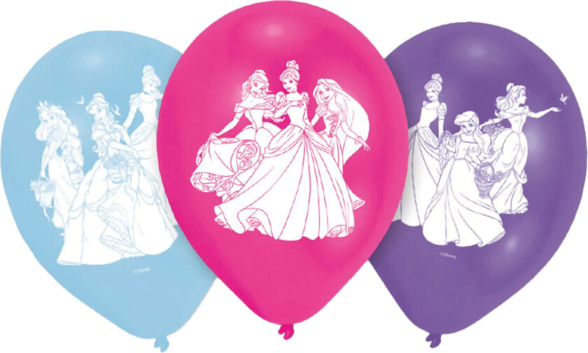 Ballonger Disney Prinsesser - 6-pakning