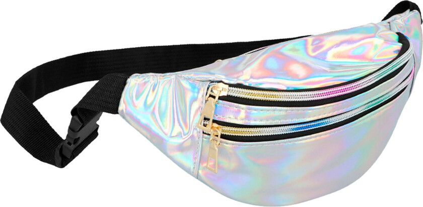 Midjeveske Holografisk Sølv - One-size