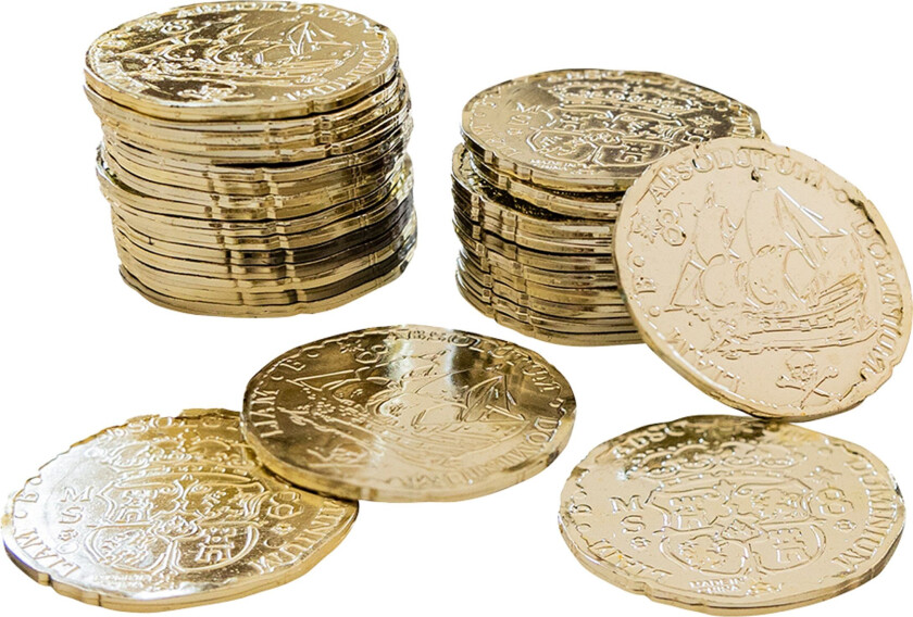 Piratmynter av Plast - 72-pakning