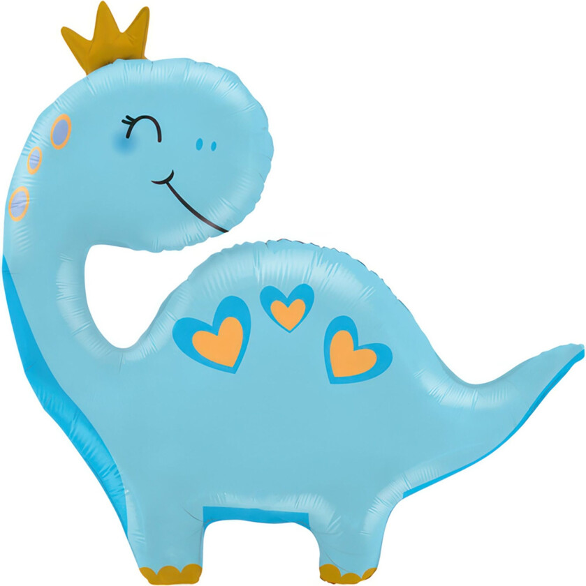 Folieballong Blå Dinosaur