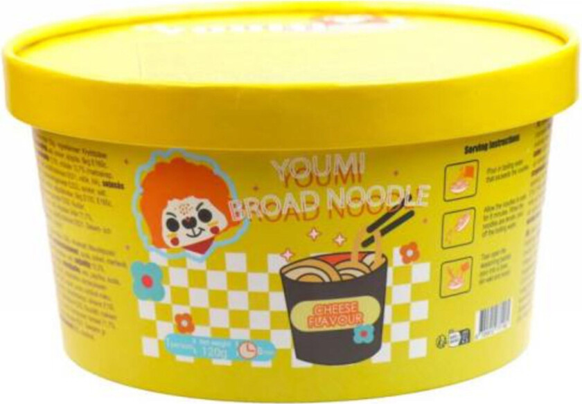 Bilde av Youmi Instant Broad Noodle Cheese Flavour - 120 g