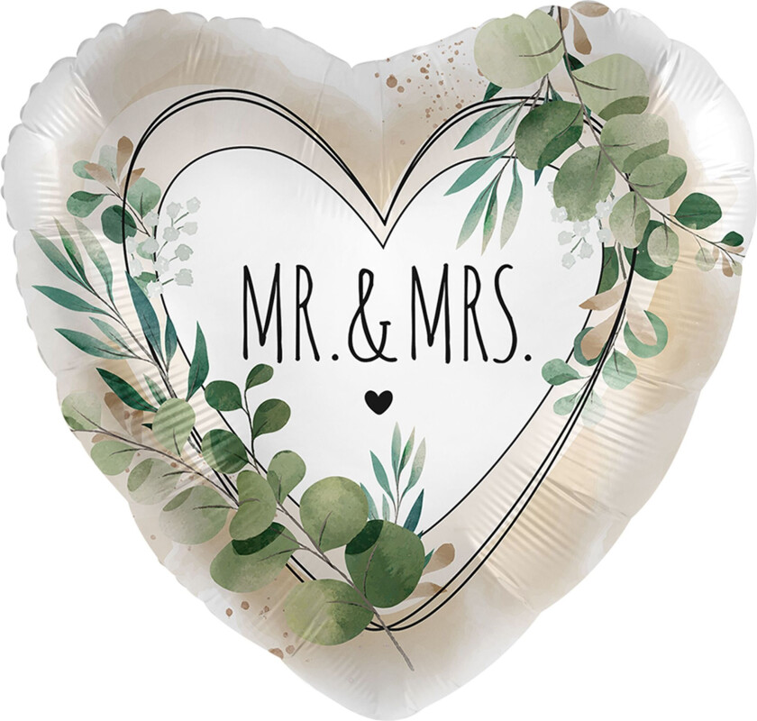 Folieballong Mr. & Mrs.