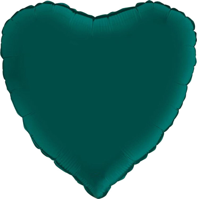 Folieballong Hjerte Sateng Emerald Grønn