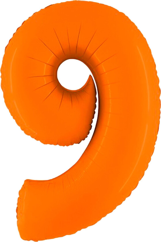 Ballongtall Matt Oransje - Tallet 9