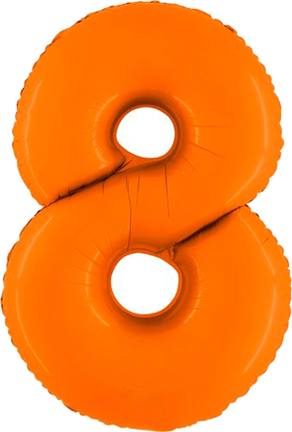 Ballongtall Matt Oransje - Tallet 8