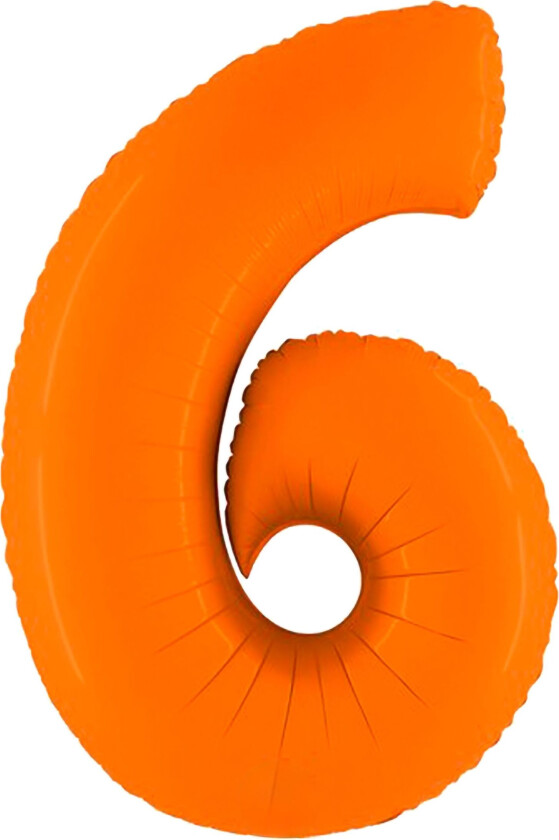 Ballongtall Matt Oransje - Tallet 6