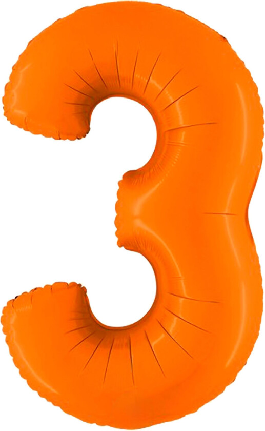Ballongtall Matt Oransje - Tallet 3