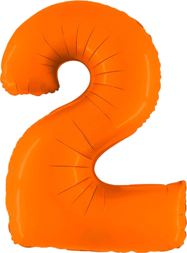 Ballongtall Matt Oransje - Tallet 2