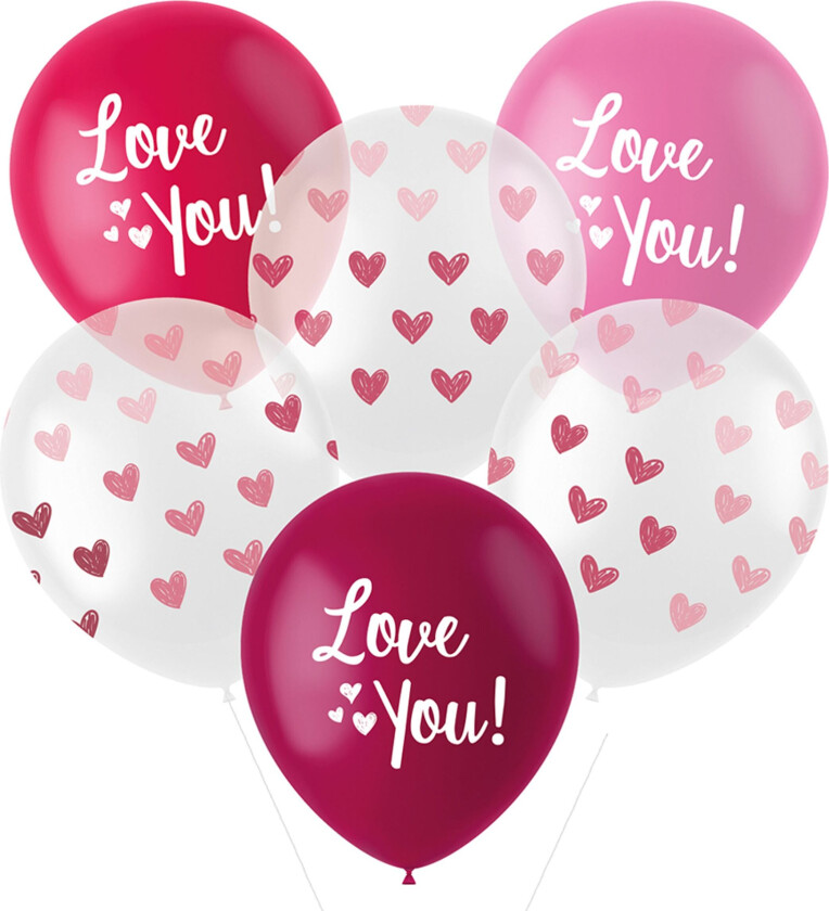 Ballonger Love You - 6-pakning