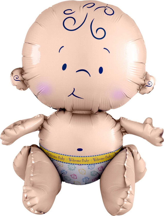 Folieballong Sittende Baby