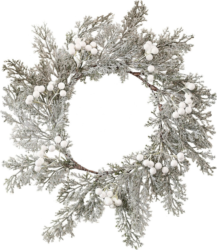 Bilde av Sølvfarget Julekrans Spisebrikke - 4-pakning