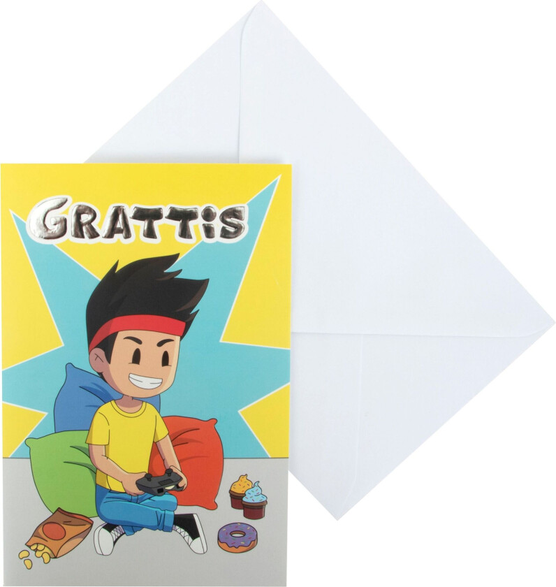 Bilde av Gratulasjonskort Yumi & Tomu - Tomu Spiller