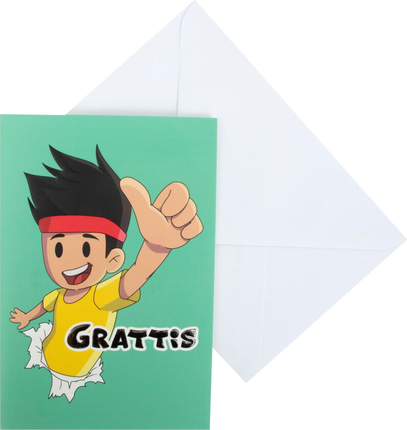 Bilde av Gratulasjonskort Yumi & Tomu - Tomu tommelen opp