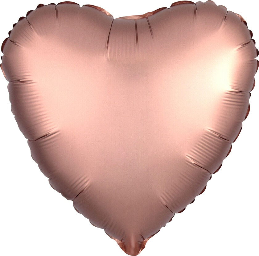 Folieballong Hjerte Silke Roségull