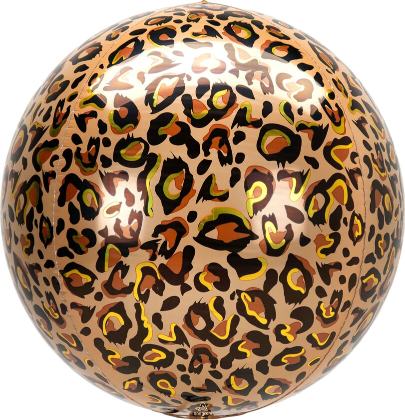Folieballong Orbz Leopard