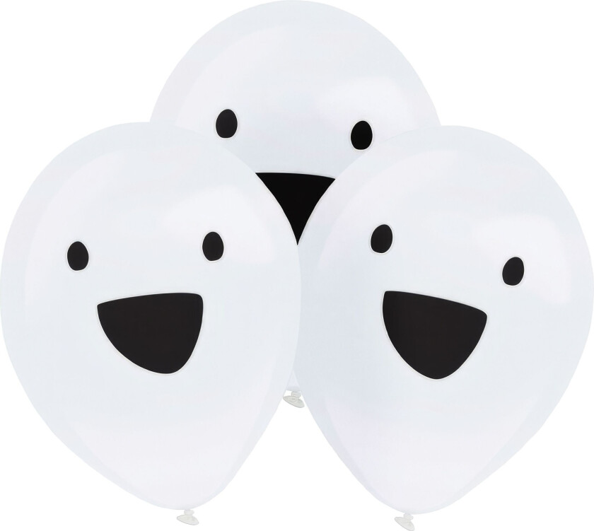 LED-Ballonger Clear Spøkelser - 4-pakning