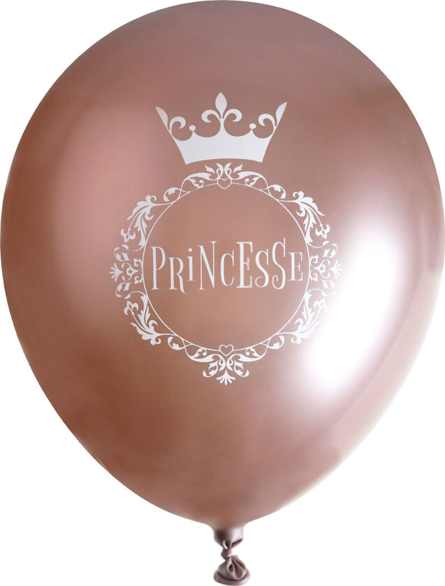 Ballonger Prinsesse Roségull - 6-pakning