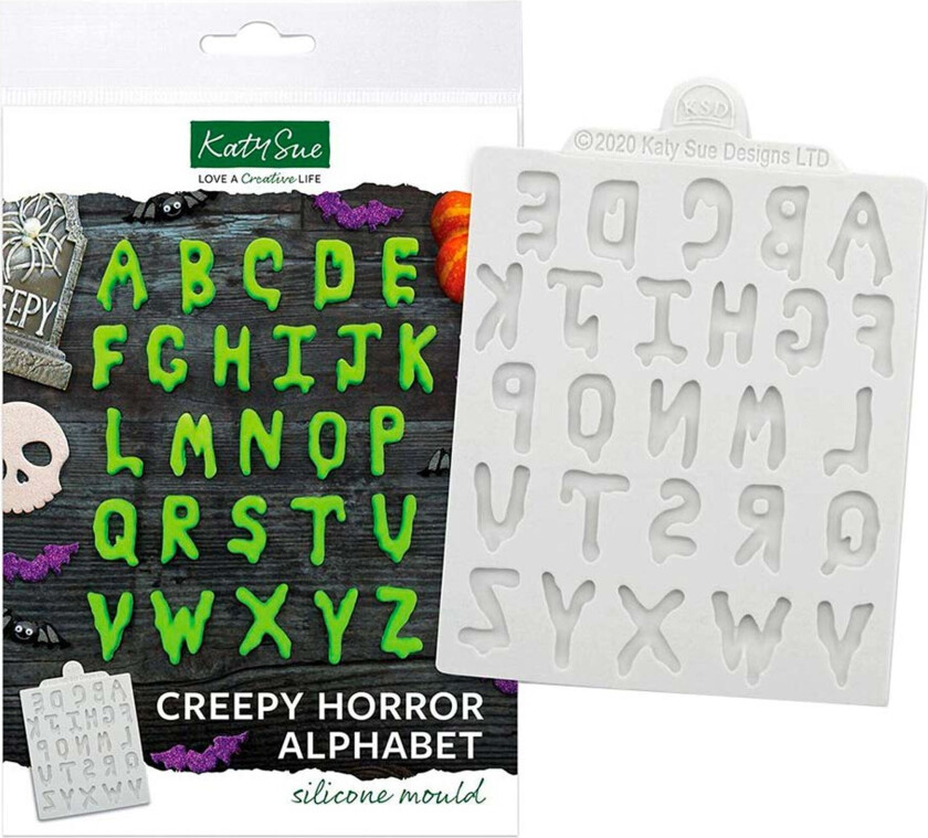 Isform i Silikon Alfabet Halloween